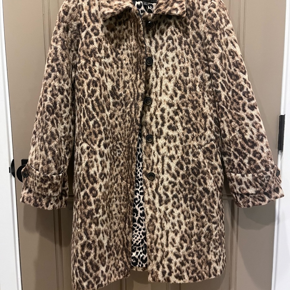 J. Crew Animal Print Coat